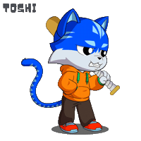 Suspicious Cat Sticker by Toshithecat