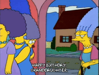 Touching Happy Birthday GIF by The Simpsons