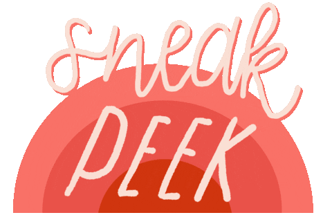 Preview Sneak Peek Sticker by Andrea Tredinick