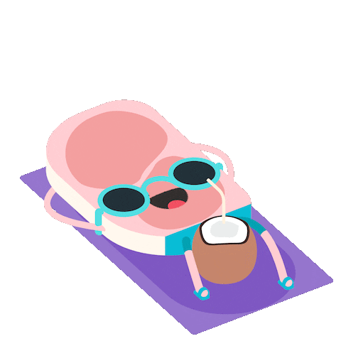 Summer Beach Sticker by Miguelgarest