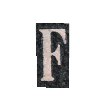 Typography F Sticker