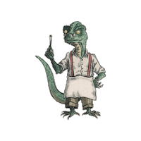 Art Lizard Sticker