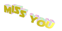 miss you text Sticker