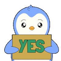 Penguin Yes Sticker by Pudgy Penguins