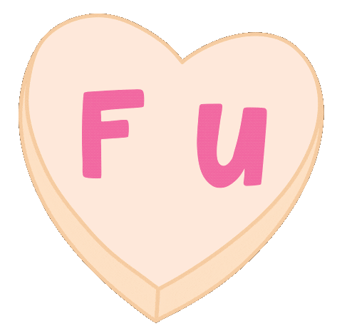 Fuck You Valentines Day Sticker