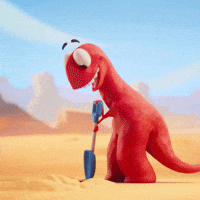 Digging In The Sun GIF by Claynosaurz