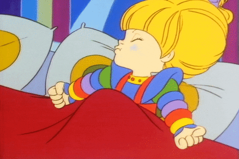 tired rainbow brite GIF