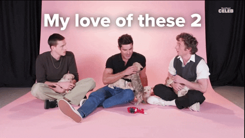 Zac Efron Puppies GIF by BuzzFeed
