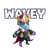 Wavey Waveyking Sticker by KONAMI