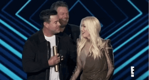 embarrassed blake shelton GIF by E!