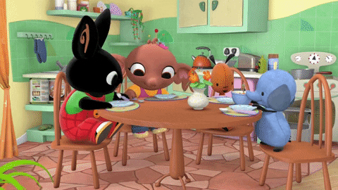 Children Lunch GIF by Bing Bunny