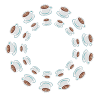 Coffee Loop Sticker