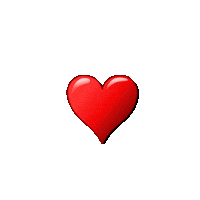 dinaaaaaah love heart design rainbow Sticker