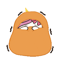 Scared Fear Sticker by Brave Unicorn