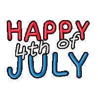 Independence Day Usa Sticker by Alba Paris