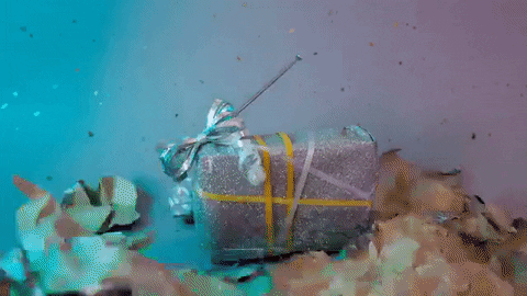 unwrapping stop motion GIF by Caitlin Craggs