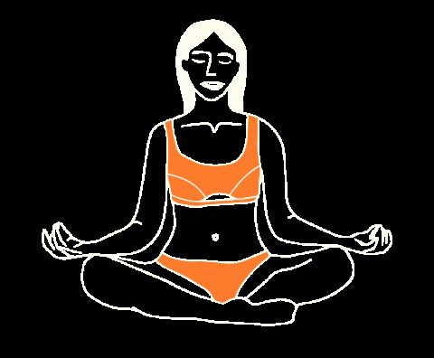 kokopeludo giphygifmaker yoga meditation Braga GIF
