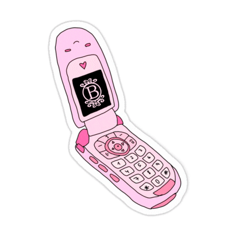 Pink Phone Sticker by Beco Acessórios