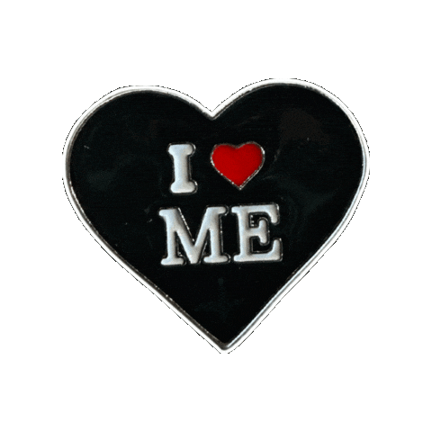 I Love Me Heart Sticker by Pinned Pins