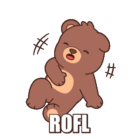 Teddy Bear Lol Sticker by BEARISH