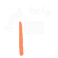 White Flag Sticker by Grizzli Bear