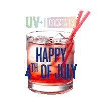 4th of july summer Sticker by UV Vodka