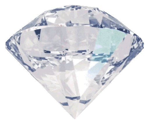 White Diamond 3D Sticker