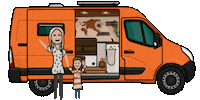 Happy Diy Sticker by The Upcycling Camper