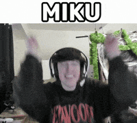 Hatsune Miku Cheering GIF