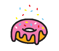 whitneyluu food yummy snack donut Sticker