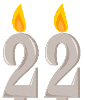 Flickering Twenty-Two Sticker