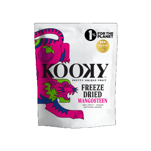 Kooky_fruit giphygifmaker kooky fruit snack mangosteen Sticker