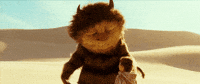 where the wild things are desert GIF