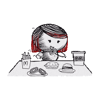 Hungry Food Sticker