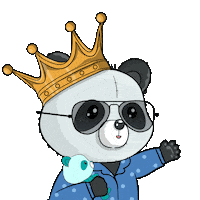 Good Morning Hello Sticker by PandaPals