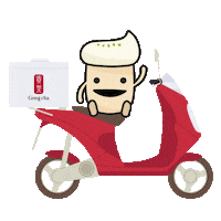 gongchamex baby drink delivery moto Sticker