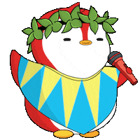 Sing Native American Sticker by Pudgy Penguins