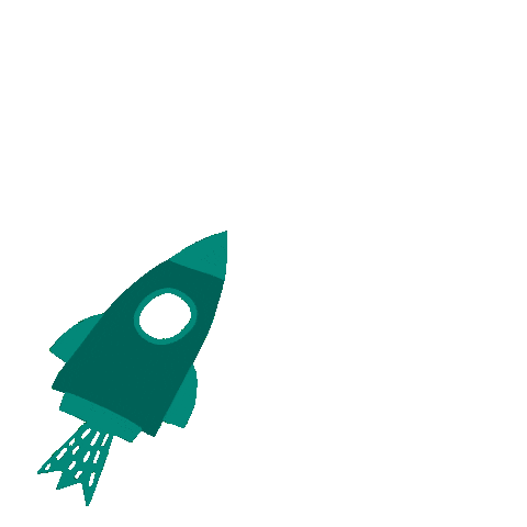 Spaceman Rocketship Sticker by ergoPouch