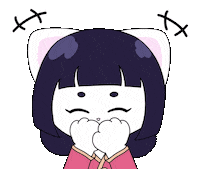 jeyi_ch cat kawaii laugh laughing Sticker