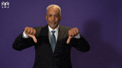 Dell Curry Thumbs Down GIF by Charlotte Hornets