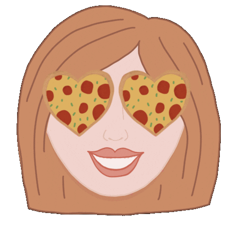 aimflowd giphyupload love pizza procreate Sticker