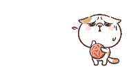 猫 悩む Sticker
