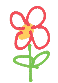 Flower Drawing Sticker