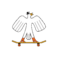 painintheaspinall check it out do a kickflip bird flip nice flip Sticker