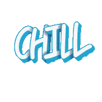 artloverjv cool typography chill cold Sticker
