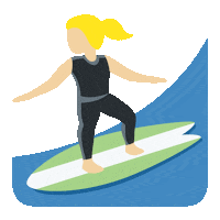 emojivid sport woman wave emoji Sticker