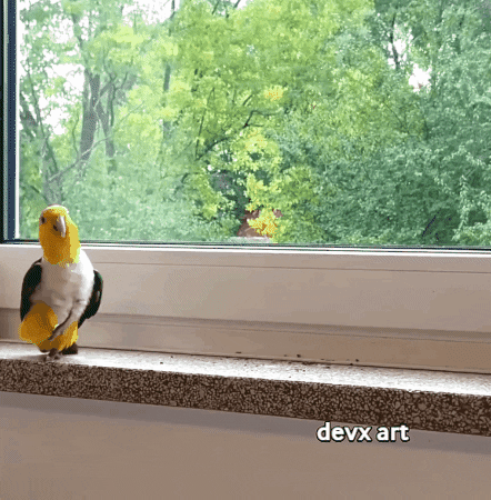 Bird Running GIF by DevX Art