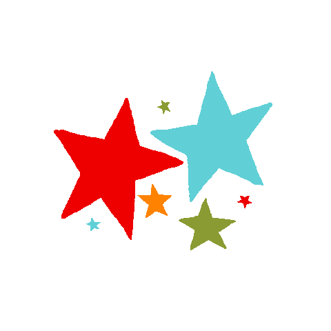 ArrowsAndApplesauce rainbow stars sparkle twinkle Sticker
