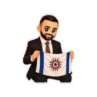 Flag Jesus Sticker by chaldeanmediahistory