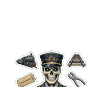 Skull Ok Sticker